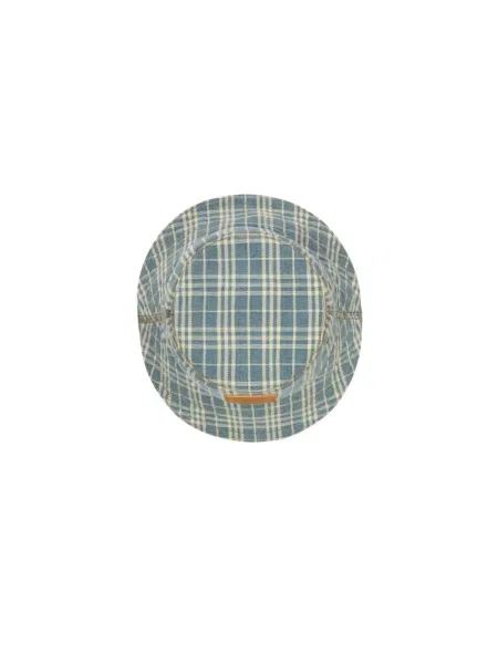Pălărie Burberry în carouri albastru