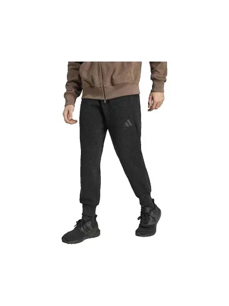 Pantaloni Adidas din material terry negru