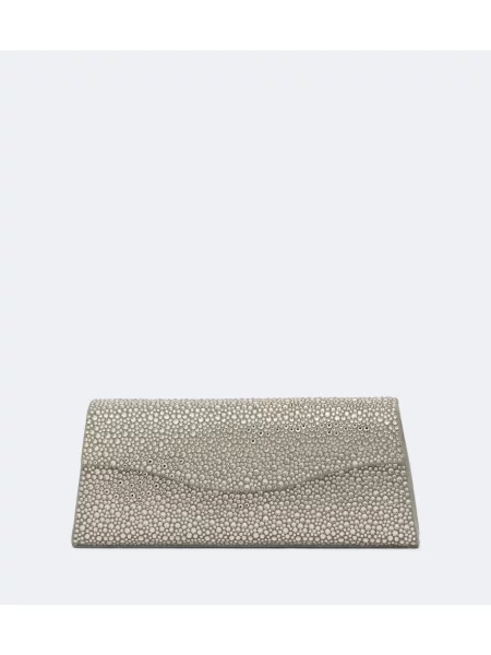 Geantă plic Elie Saab din piele de căprioară