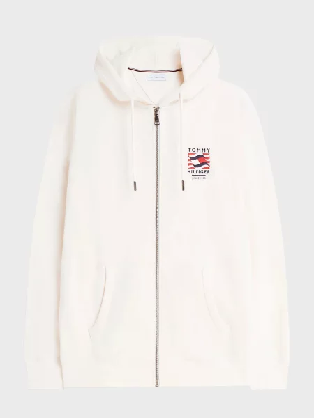 Худи Tommy Hilfiger белое