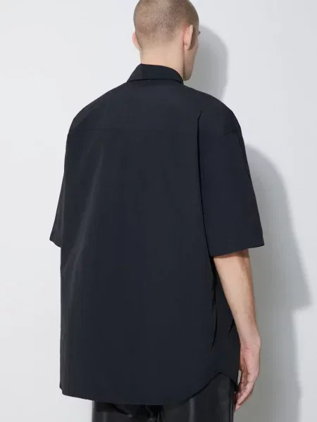 Классическая ошейниковый рубашка Marcelo Burlon черная