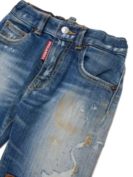 Jeansy dziecięce Dsquared2 niebieskie