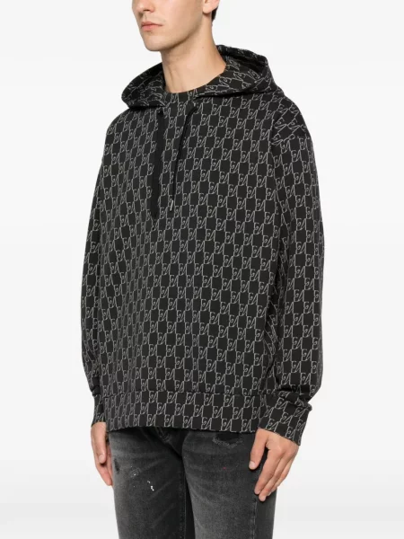 Hoodie Emporio Armani με σχέδιο μαύρο