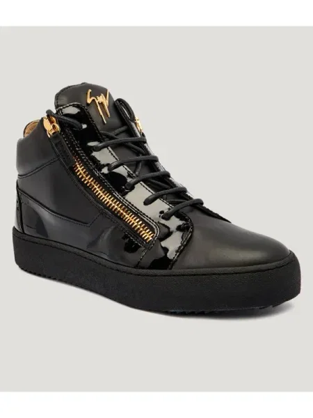 Giuseppe Zanotti Teniși din piele KRISS negru