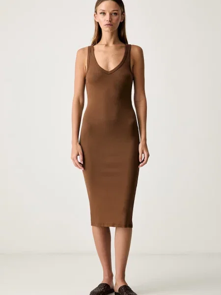 ViCOLO rochie cu maro