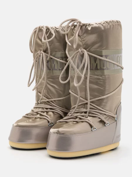 MOON BOOT Snehule ICON GLANCE tmavošedá / sivobéžová sivá