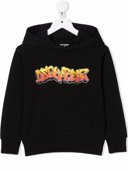 Bluza z kapturem dziecięca Dsquared2 czarna