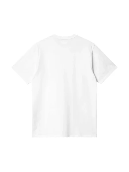 T-shirt z brustaszą i naszywką z logo Carhartt Work In Progress biała