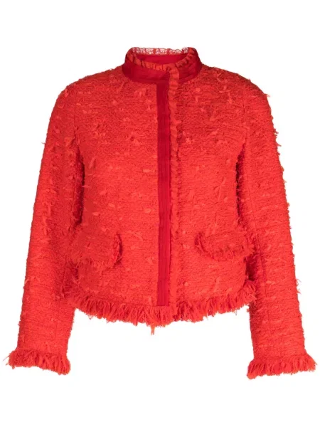 Geacă Shiatzy Chen din tweed roșu
