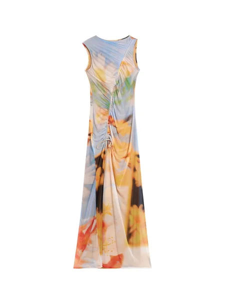 Desigual Hétköznapi ruha VEST_JADE Egg Fit narancssárga