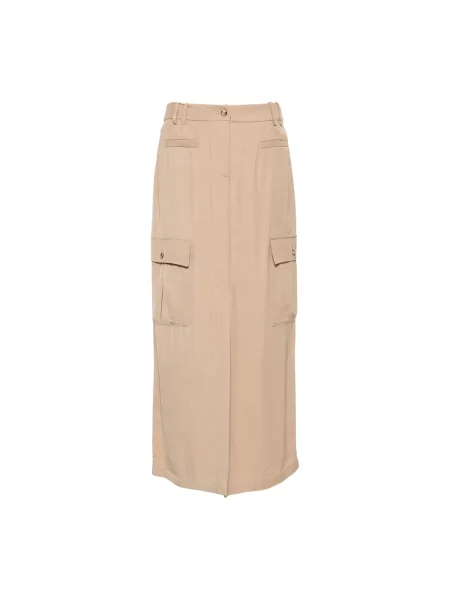 Spódnica midi Ermanno Scervino do kolan beżowa