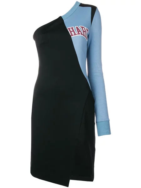 Rochie Off-white cu un umăr gol alb