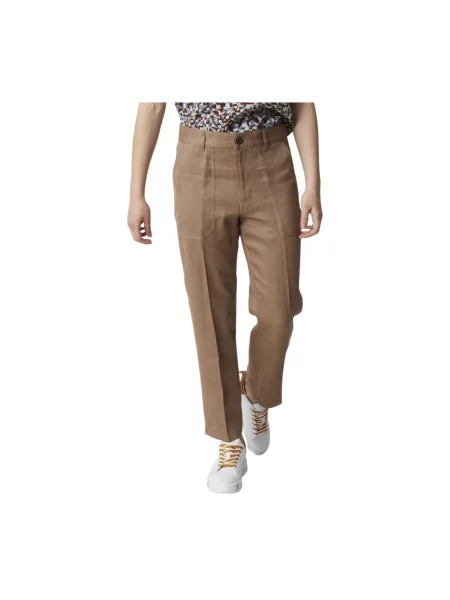 Spodnie Nine In The Morning eleganckie beżowe