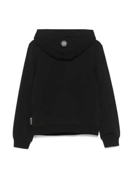 Bluza z kapturem dziecięca Philipp Plein czarna