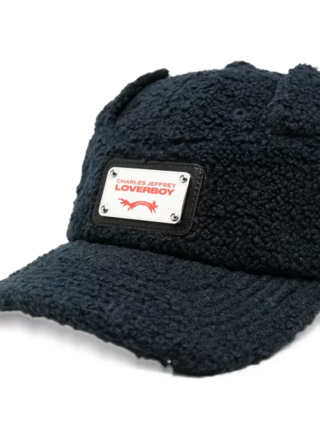 Bouclé șapcă Charles Jeffrey Loverboy albastru