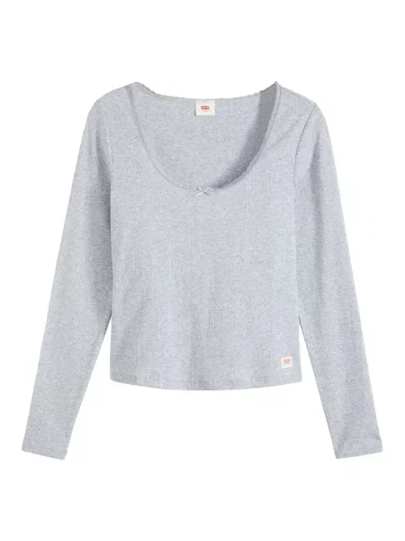 LEVI'S ® Tricou DRY GOODS POINTELLE deschis gri