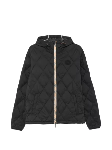 Geacă Burberry cu glugă negru