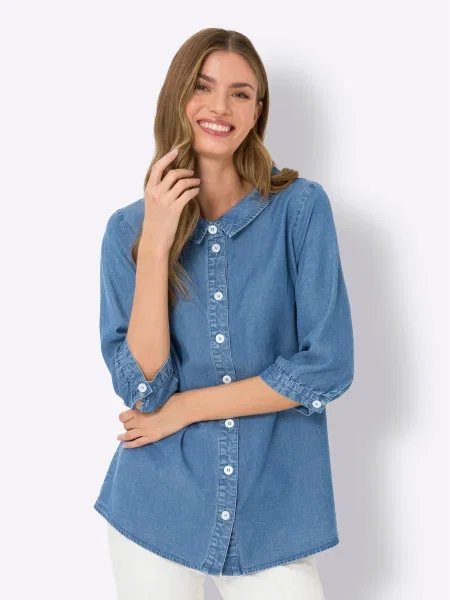 Heine Bluză denim albastru