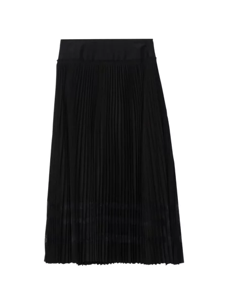 Fustă midi 3.1 Phillip Lim din dantelă negru