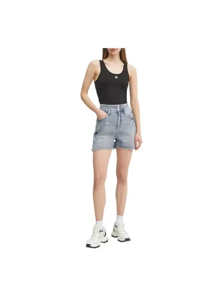 Szorty jeansowe Emporio Armani niebieskie