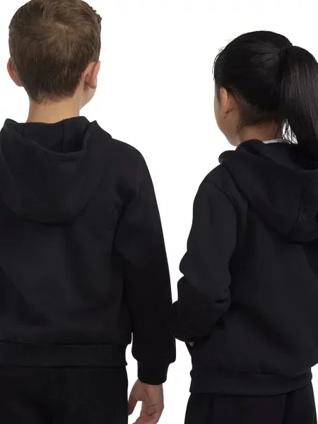 Nike кофта на застібці з капюшоном дитяча з бавовною