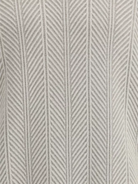 Heláncă Brunello Cucinelli cu model herringbone gri