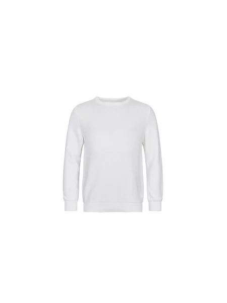 By Garment Makers The Organic Waffle Knit Mężczyźni Bluzy i bluzy z kapturem By Garment Makers Size: L biały
