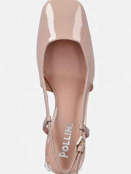 Pollini bőr flip-flop bézs