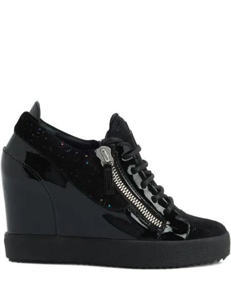 Sneakerși Giuseppe Zanotti cu pană negru