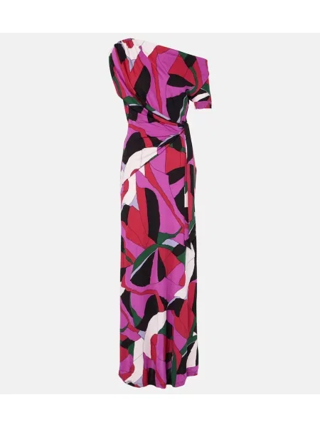 Rochie maxi Diane Von Furstenberg cu imagine de costum