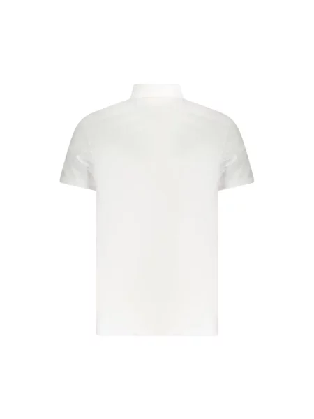 Krótki polo Calvin Klein Jeans klasyczne z krótkim rękawem białe