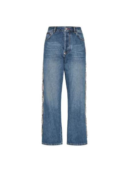 Spodnie Philipp Plein niebieskie