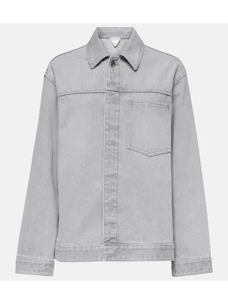 Denim jakna Bottega Veneta siva