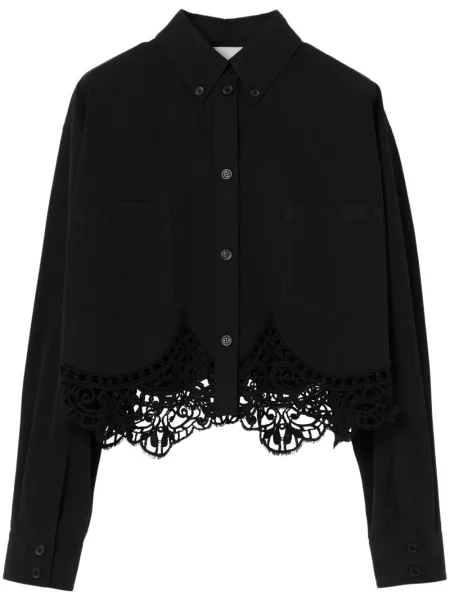Cropp cămașă Burberry negru