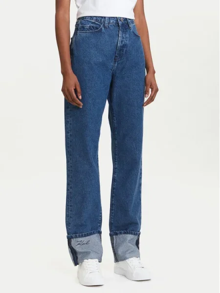 Karl Lagerfeld jeans high waist albastru
