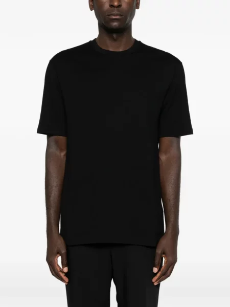 Scurt tricou Jil Sander cu imagine negru