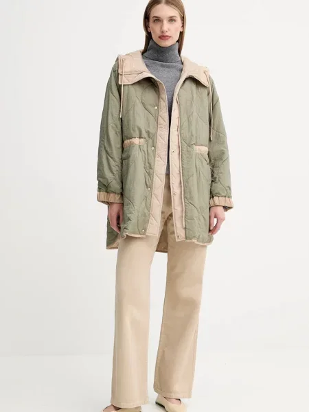 Вовняний светр Fracomina легкий гольф сірий