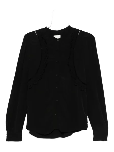 Bluză Isabel Marant din dantelă lungă negru