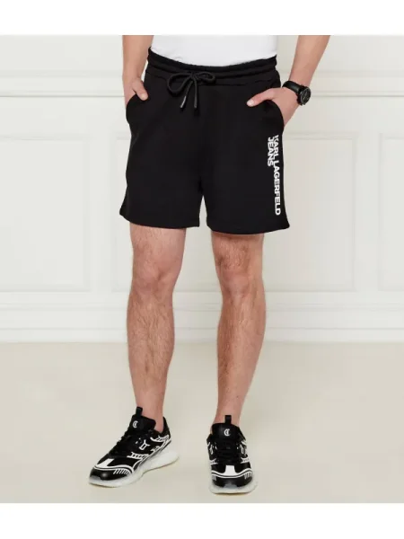 Karl Lagerfeld Jeans Pantaloni scurți sport negru