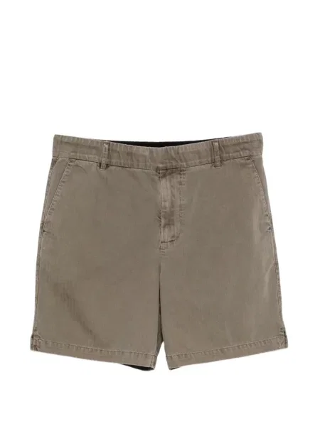 Pantaloni scurți James Perse cu model herringbone verde