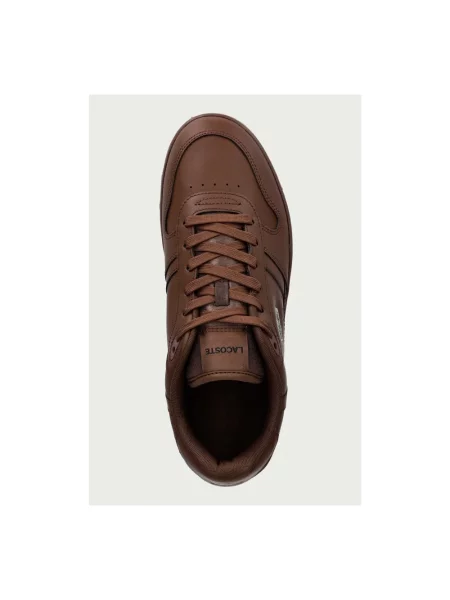 Sneakersy Lacoste skórzane brązowe