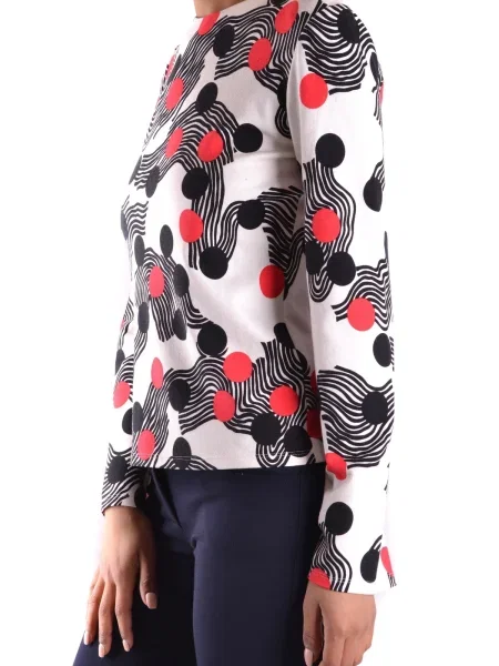 Bluzka Msgm z długim rękawem czarna