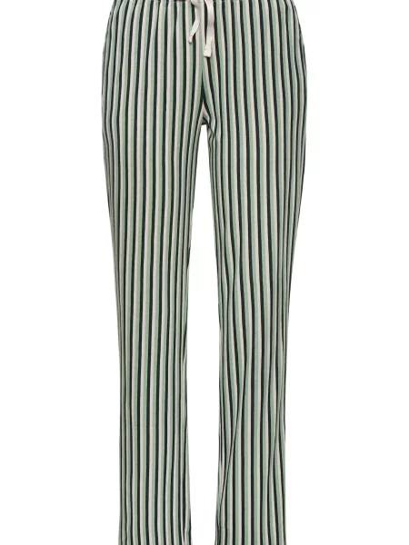 S.Oliver Pantaloni de pijama verde pin / verde pastel alb