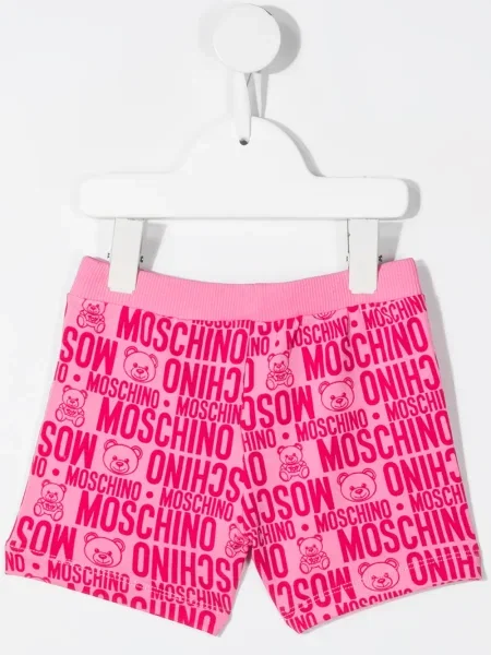 Szorty dziecięce Moschino różowe