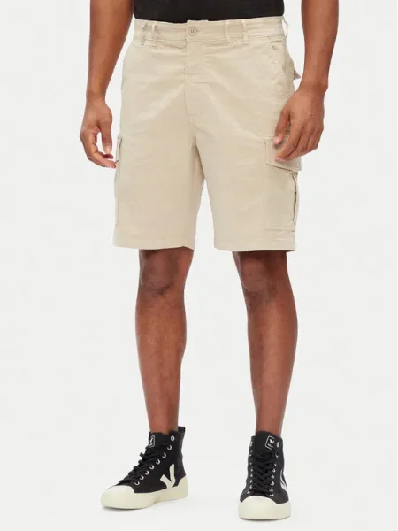 Къс панталон Pepe Jeans SEASONAL CARGO SHORT бежово