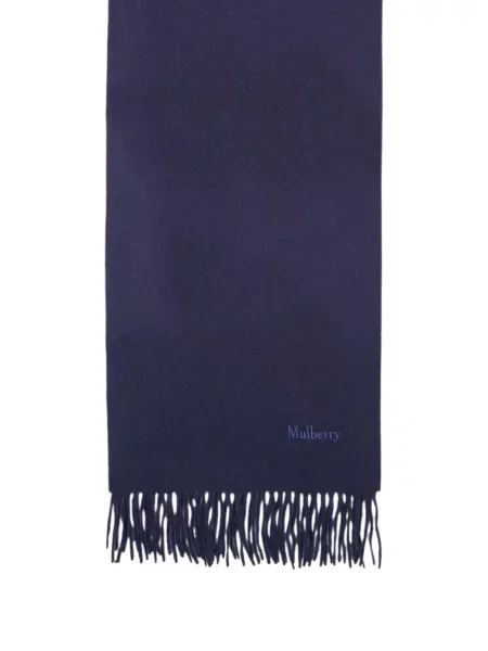 Fular Mulberry cu broderie violet