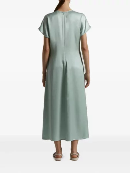 Rochie Peserico din satin de costum verde
