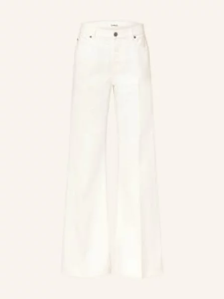 Ba&Sh Zvonové Džíny Badou ecru off white bílé