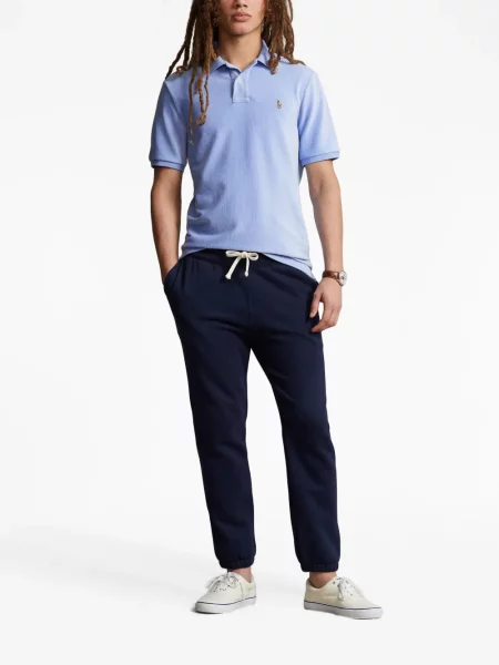 Pletené zateplené tenisky Polo Ralph Lauren se vzorem rybí kosti modré