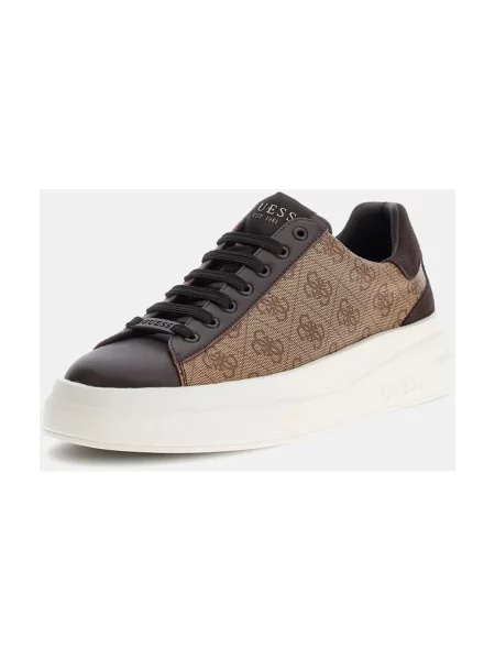Sneakersy Guess brązowe